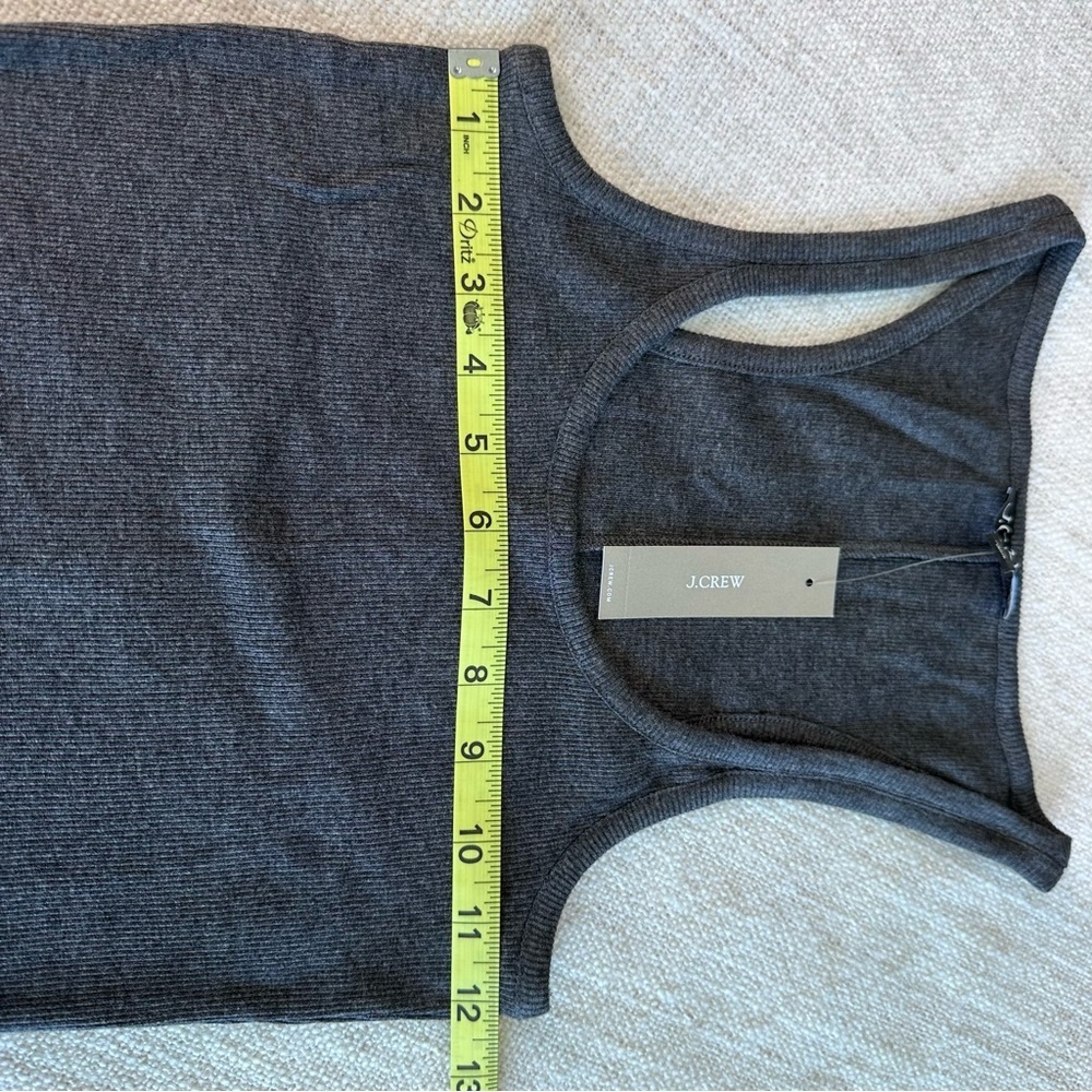 NWT JCrew Women's Gray Tank Top stretchy XS - Picture 4 of 8